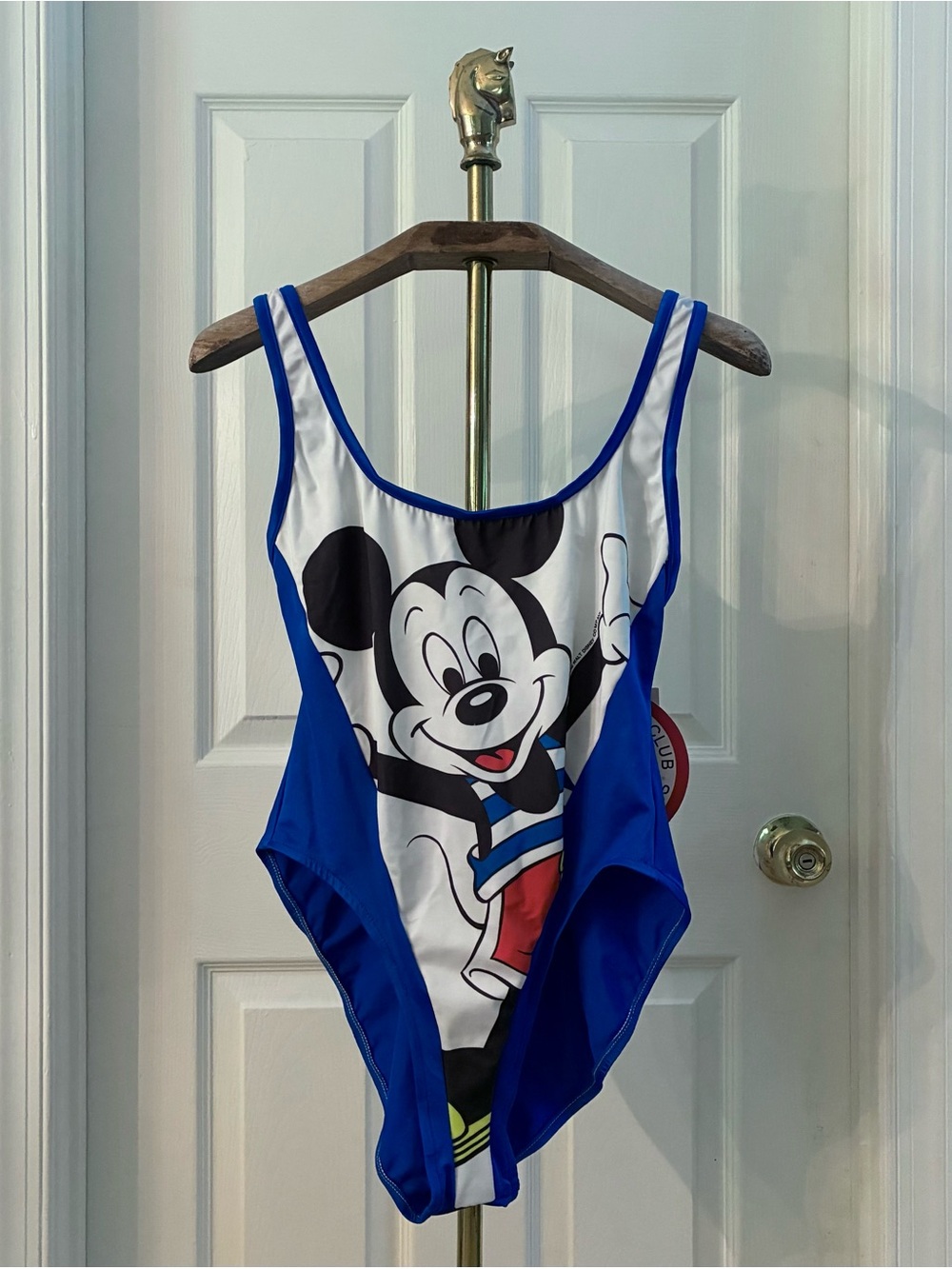 NWT Vintage 90s Catalina Disney Mickey Blue One-Piece Swimsuit